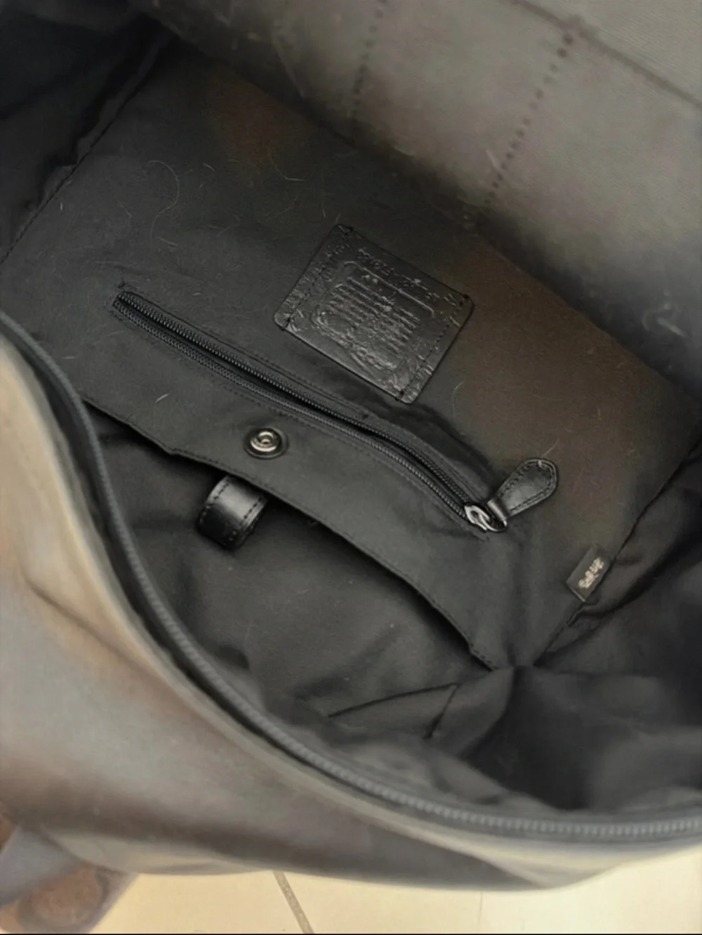 Coach Men’s Brown & Black Signature Canvas Backpack